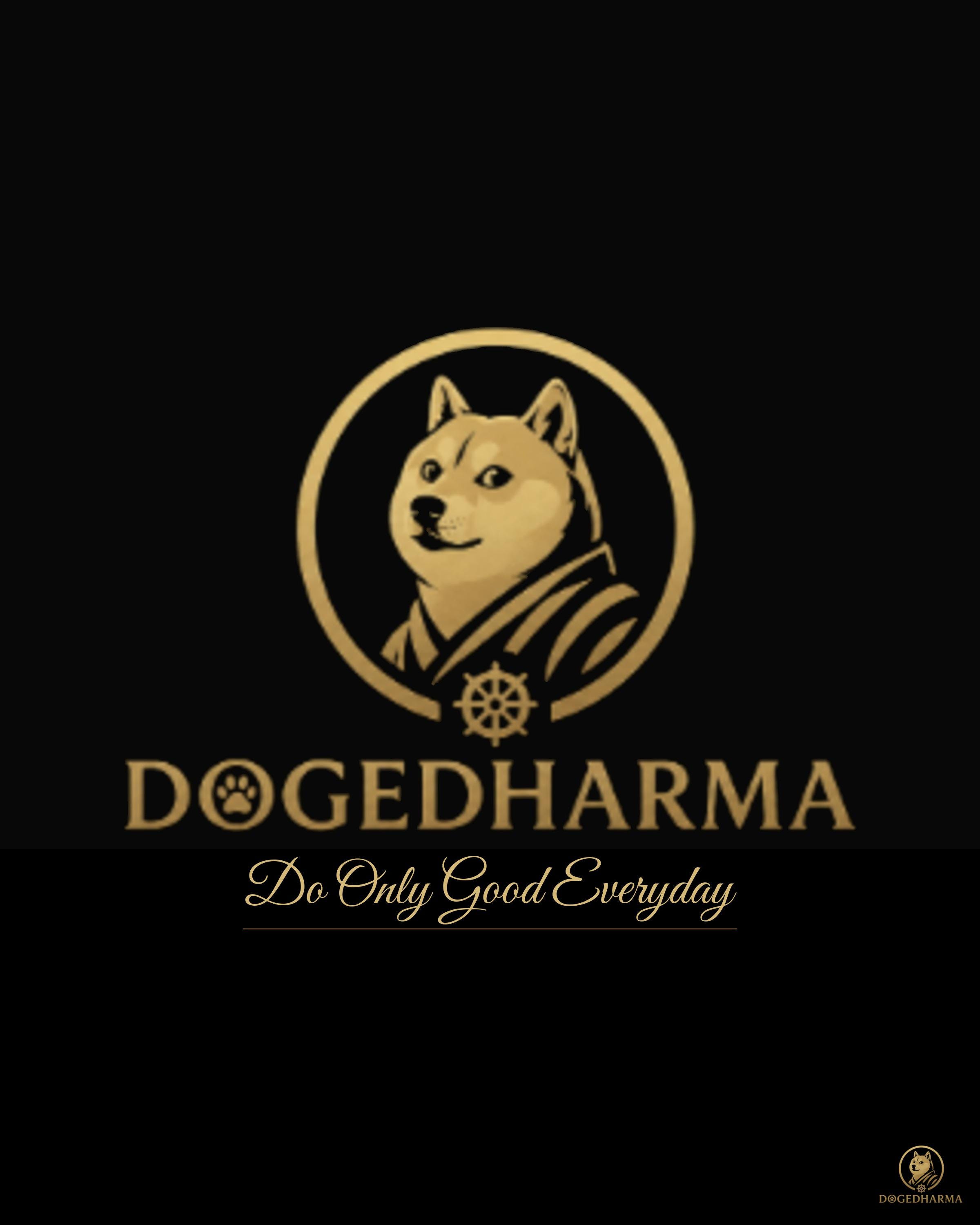 DogeDharma Gold Logo Poster